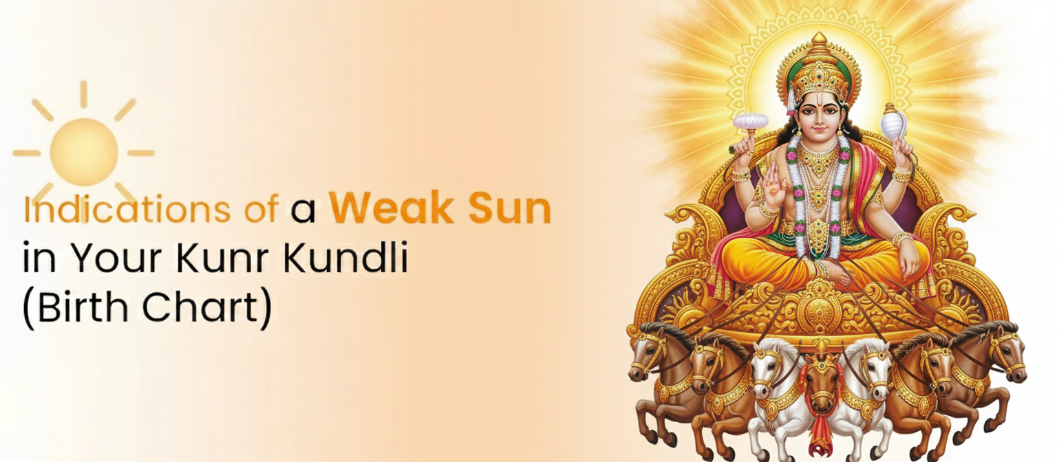 Indications of a Weak Sun in Your Kundli (Birth Chart)