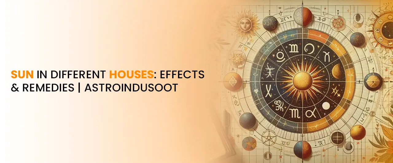 Sun in Different Houses: Effects & Remedies | Astroindusoot